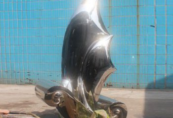 幾何一帆風順雕塑廠家 大型現代不銹鋼小品 