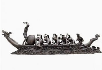 體育劃船雕塑廠家 運動小品 烤漆不銹鋼劃船雕塑生產(chǎn)