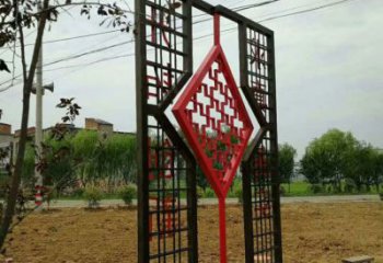 剪紙屏風雕塑廠家 切面擺件 現代不銹鋼屏風雕塑