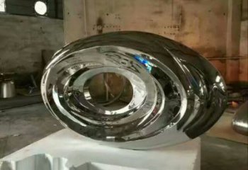 鏤空?qǐng)A鏡雕塑廠家 大型別墅區(qū)小品 現(xiàn)代不銹鋼圓鏡雕塑生產(chǎn)