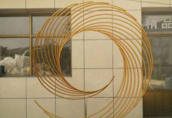 拉絲環(huán)形雕塑廠家 鏤空創(chuàng)意擺件 別墅區(qū)不銹鋼環(huán)形雕塑生產(chǎn)