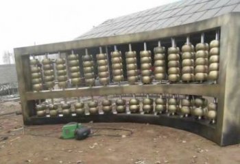 街道算盤雕塑廠家 現(xiàn)代擺件 仿古不銹鋼算盤雕塑生產(chǎn)