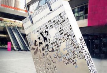 公園提包雕塑廠家 戶外擺件 大型不銹鋼提包雕塑