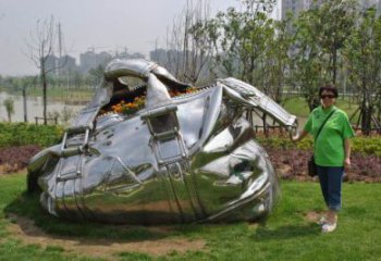 中式手提包雕塑廠家 鏡面小品 現(xiàn)代創(chuàng)意手提包雕塑制作
