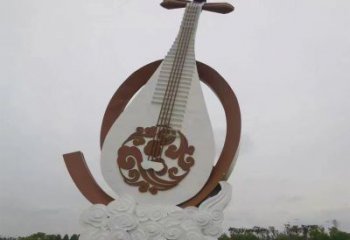 異形大提琴雕塑廠家 現(xiàn)代小品 創(chuàng)意不銹鋼大提琴雕塑