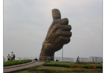 大型拇指雕塑廠家 鍛造小品 戶外不銹鋼拇指雕塑廠