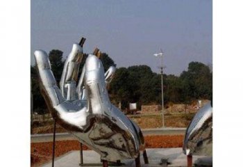 大型商場拇指雕塑廠家 現代擺件 鏡面不銹鋼拇指雕塑廠