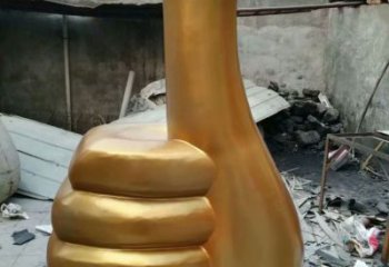 抽象大拇指雕塑廠家 現(xiàn)代小品 烤漆不銹鋼大拇指雕塑廠