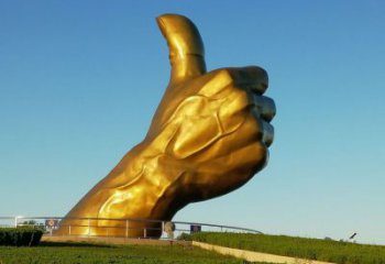 噴漆大拇指雕塑廠家 中式小品 大型不銹鋼大拇指雕塑廠