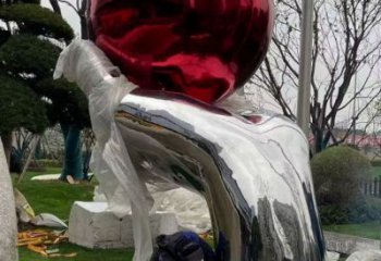 現(xiàn)代紅日雕塑廠家 大型別墅區(qū)擺件 鏡面不銹鋼紅日雕塑廠