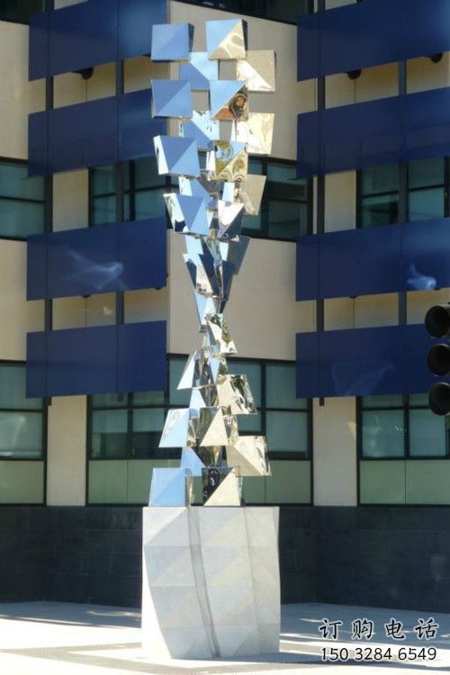 酒店路標(biāo)雕塑廠家 抽象小品 戶外不銹鋼路標(biāo)雕塑廠