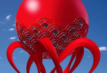 廣場(chǎng)紅日雕塑廠家 烤漆小品 現(xiàn)代不銹鋼紅日雕塑廠