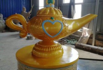 烤漆水壺雕塑廠家 廣場小品 現(xiàn)代不銹鋼水壺雕塑廠