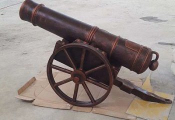 彩繪炮雕塑廠家 創(chuàng)意擺件 街頭不銹鋼炮雕塑廠