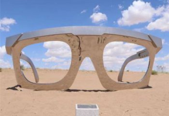 歐式眼鏡雕塑廠家 抽象擺件 戶(hù)外不銹鋼眼鏡雕塑廠