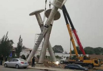 步行街螺釘?shù)袼軓S家 公園小品 大型不銹鋼螺釘?shù)袼軓S