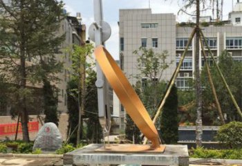 異形圓規(guī)雕塑廠家 現(xiàn)代小品 廣場不銹鋼圓規(guī)雕塑廠
