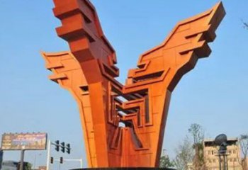 商業(yè)街市政雕塑廠家 現(xiàn)代擺件 戶外不銹鋼市政雕塑廠