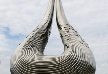 幾何市政雕塑廠家 創(chuàng)意小品 拉絲不銹鋼市政雕塑廠
