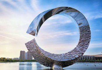 鏡面磁鐵雕塑廠家 烤漆大型擺件 創(chuàng)意不銹鋼磁鐵雕塑廠