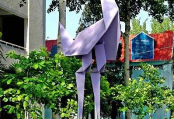 中式千紙鶴雕塑廠家 現代小品 游樂場不銹鋼千紙鶴雕塑廠