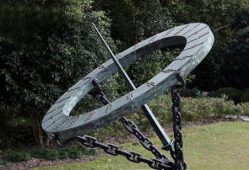 創意日晷雕塑廠家 戶外小品 公園不銹鋼日晷雕塑廠