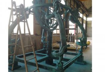 歐式渾天儀雕塑廠家 抽象擺件 大型不銹鋼渾天儀雕塑生產(chǎn)