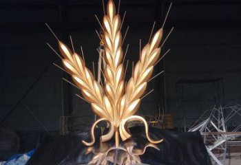 仿古麥穗雕塑廠家 抽象小品 房地產(chǎn)不銹鋼麥穗雕塑廠