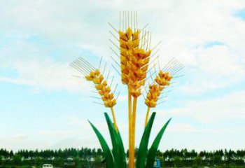廣場麥穗雕塑廠家 公園小品 幾何不銹鋼麥穗雕塑廠