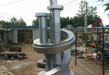 公園螺釘?shù)袼軓S家 戶外擺件 現(xiàn)代不銹鋼螺釘?shù)袼苤谱鲝S