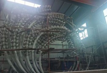 廣場水稻雕塑廠家 公園小品 現代不銹鋼水稻雕塑廠