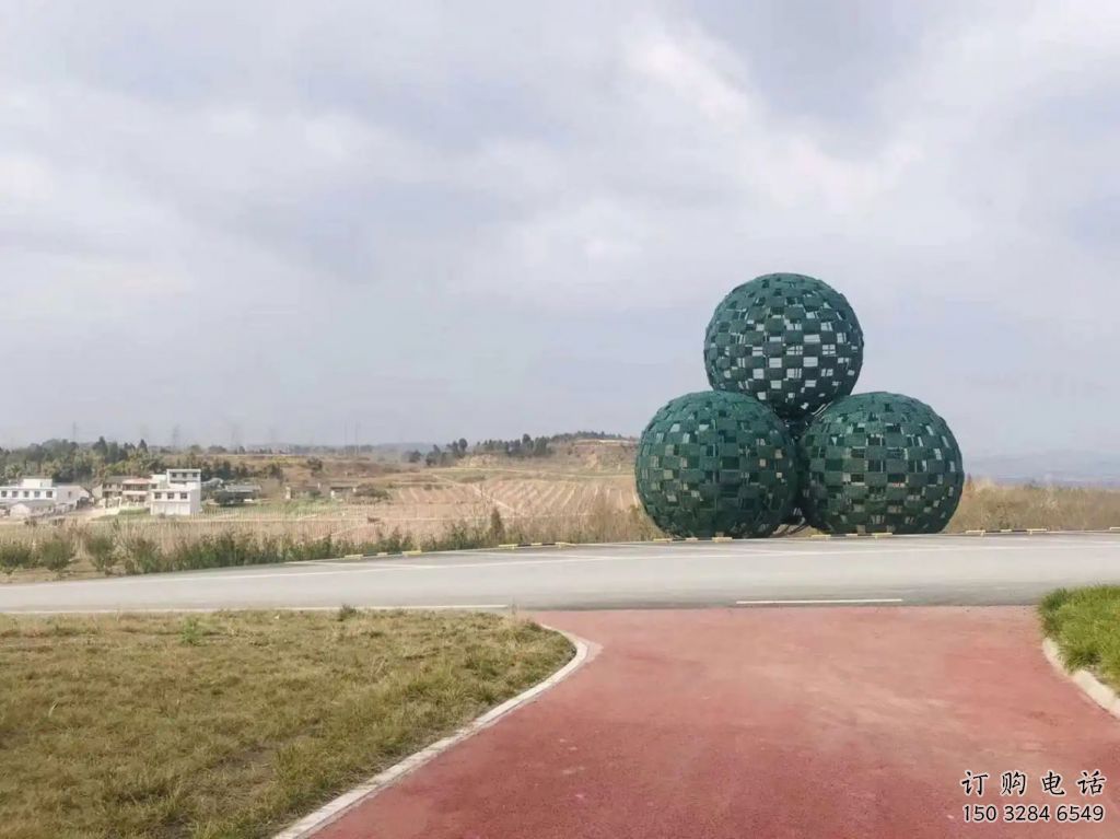 中式花椒雕塑廠家 鏤空創(chuàng)意小品 現(xiàn)代不銹鋼花椒雕塑廠