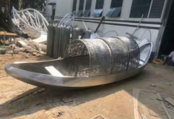 抽象船帆雕塑廠家 鏤空小品 現代不銹鋼船帆雕塑廠