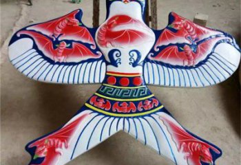 烤漆風箏雕塑廠家 創意小品 戶外不銹鋼風箏雕塑加工廠