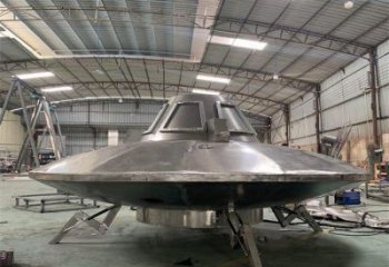 創意飛碟雕塑廠家 現代廣場小品 公園不銹鋼飛碟雕塑廠