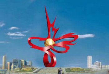 街頭果樹雕塑廠家 大型別墅區擺件 烤漆不銹鋼果樹雕塑廠