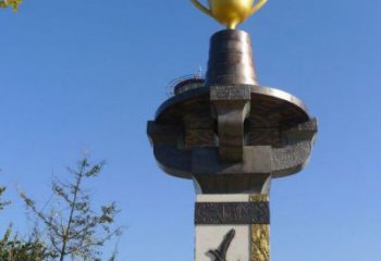 商業街獎杯雕塑廠家 公園廣場擺件 大型不銹鋼獎杯雕塑廠