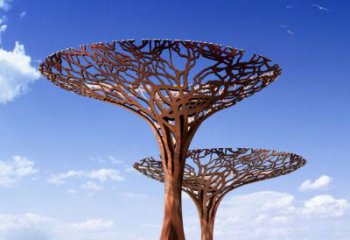 幾何花傘雕塑廠家 鏤空幾何小品 戶外不銹鋼花傘雕塑價(jià)格