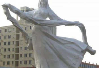 廣場哈達雕塑廠家 公園抽象小品