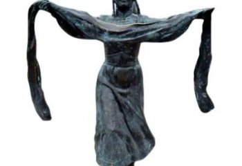 步行街哈達雕塑廠家 抽象創意小品擺件