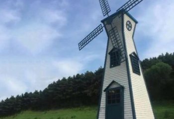 烤漆大風(fēng)車雕塑廠家 現(xiàn)代小品 戶外大風(fēng)車雕塑廠