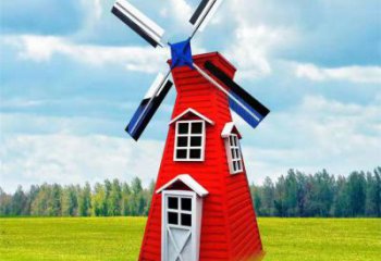 歐式大風(fēng)車雕塑廠家 抽象擺件 體育場大風(fēng)車雕塑廠