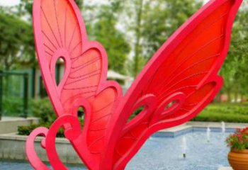 廣場蝴蝶結雕塑廠家 公園現代小品擺件