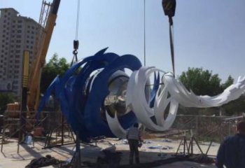 大型龍卷風雕塑廠家 鍛造小品 異形不銹鋼龍卷風雕塑廠