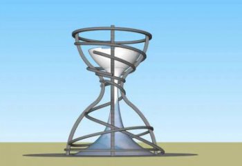 公園沙漏雕塑廠家 戶外擺件 鏤空不銹鋼沙漏雕塑廠