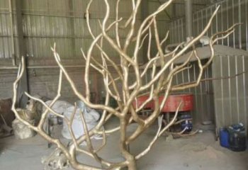 庭院樹干雕塑廠家 草地小品 鍛造不銹鋼樹干雕塑廠