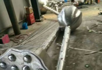 抽象蓮藕雕塑廠家 公園小品 拉絲不銹鋼蓮藕雕塑廠