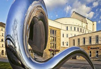 異形豆芽雕塑廠家 現代小品 公園不銹鋼豆芽雕塑廠