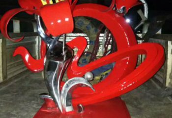 現代石榴花雕塑廠家 大型別墅區擺件 戶外不銹鋼石榴花雕塑廠