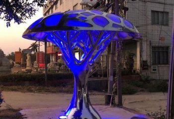 抽象樹冠雕塑廠家 創意小品 公園不銹鋼樹冠雕塑廠